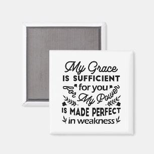 Aimant 2 Corinthiens 12:9 – Ma Grâce Est Suffisante Art