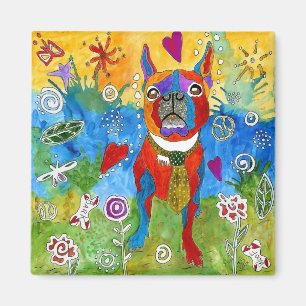 Aimant 2" de Boston Terrier