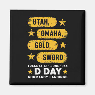 Aimant 2ème guerre mondiale D Day Beaches World War 2 Arm