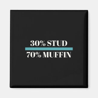 Aimant 30% Étalon 70% Muffin Drôle Fête des Pères Saint-V