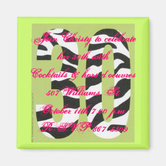 Aimant 30e anniversaire