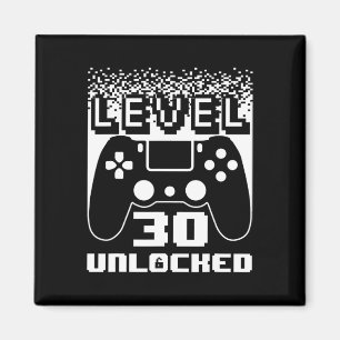 Aimant 30e Anniversaire Pour Homme Niveau 30 Jeu Déverrou