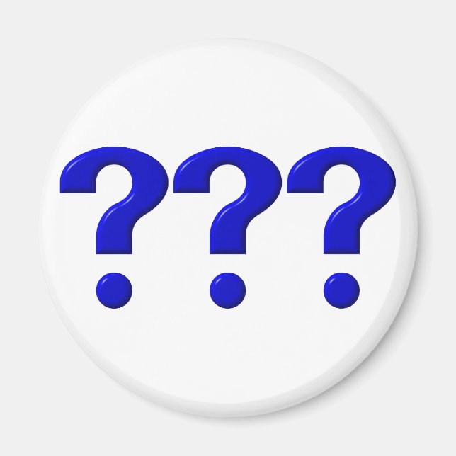 Aimant 3 Points de question (Devant)