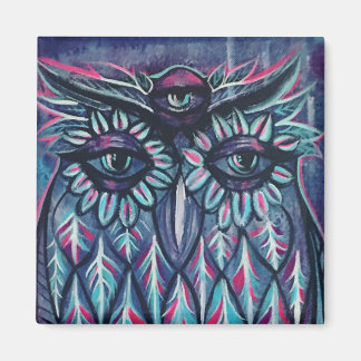 Aimant 3e hibou des yeux