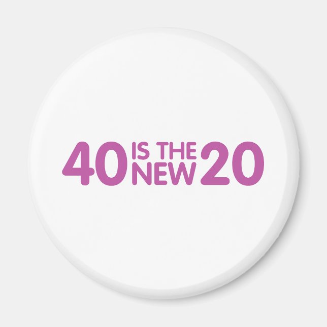 Aimant 40e anniversaire (Devant)