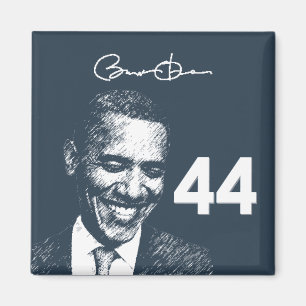 Aimant 44ème Président : Le Président Obama avec sa signa