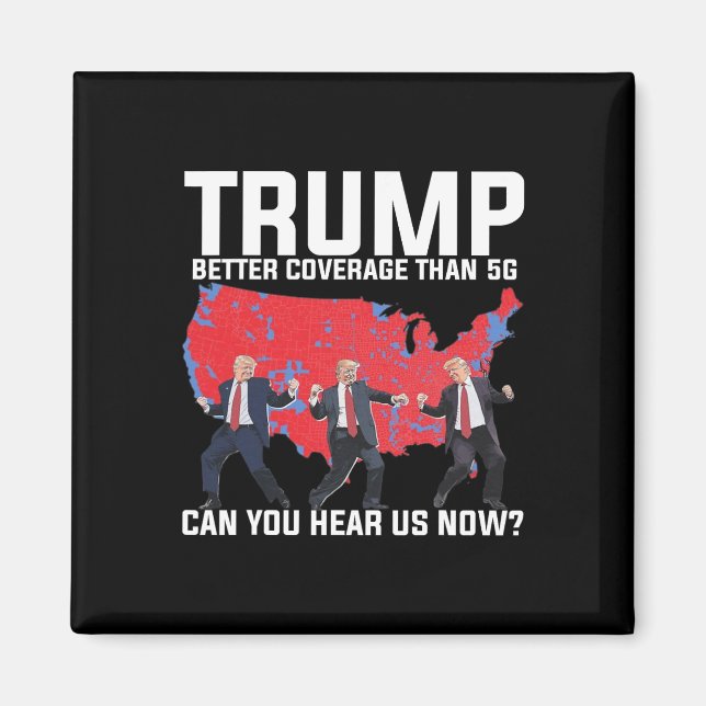 Aimant 45 47 Mega Dancing Trump 5g Carte Élection Républi (Devant)
