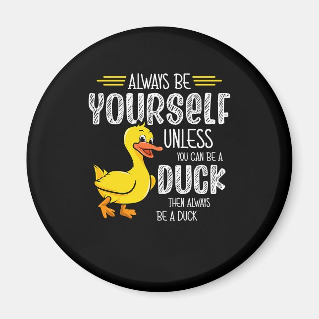 Aimant 45.Canard en caoutchouc pour les amateurs de canar (Devant)