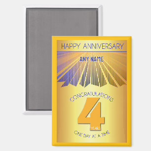 Aimant 4 Ans   Golden Ray 12 Étapes NOM PERSONNALISÉ
