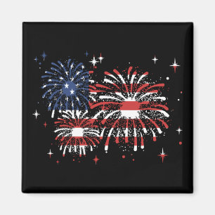 Aimant 4 juillet États-Unis Fireworks
