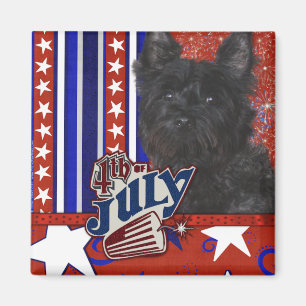 Aimant 4 juillet pétard - obscurité de Terrier de cairn