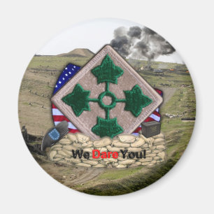 Aimant 4e division d'infanterie patch irak vétérans de gu