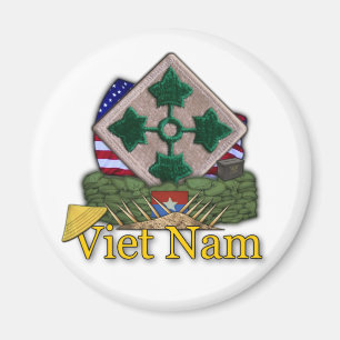 Aimant 4e division d'infanterie vétérans de guerre vietna