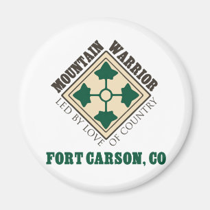 Aimant 4ème Guerrier Fort Carson de montagne
