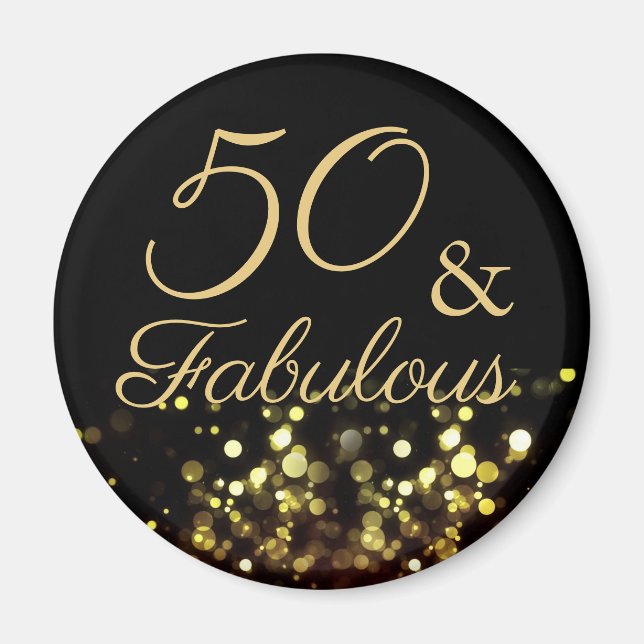 Aimant 50 et Fabuleux anniversaire (Devant)