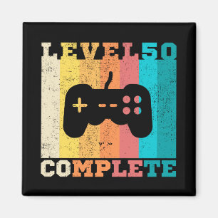 Aimant 50e anniversaire / Anniversaire Niveau 50 achevé