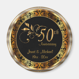 Aimant 50e anniversaire de Mariage d'or