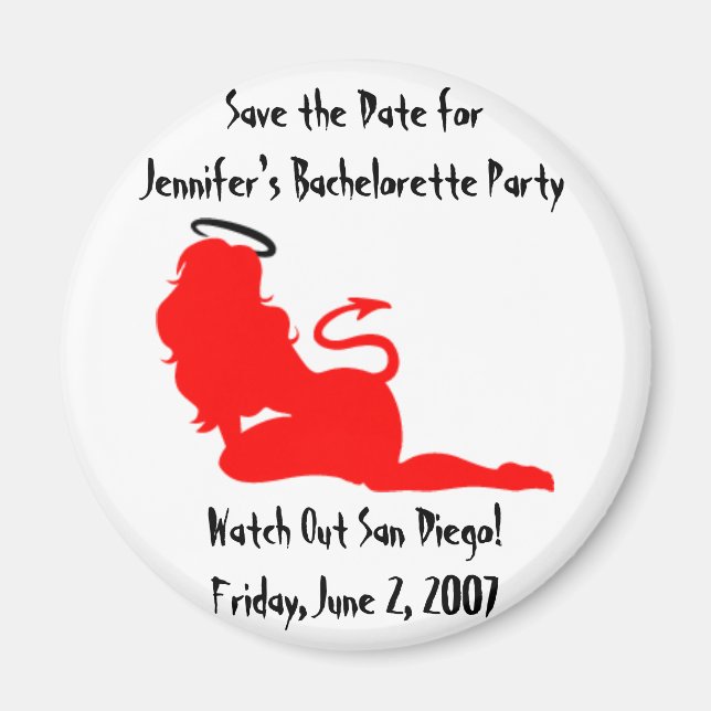 Aimant 62379angeldevil, Save the Date for Jennifer's B... (Devant)