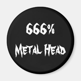 Aimant 666%Tête métallique