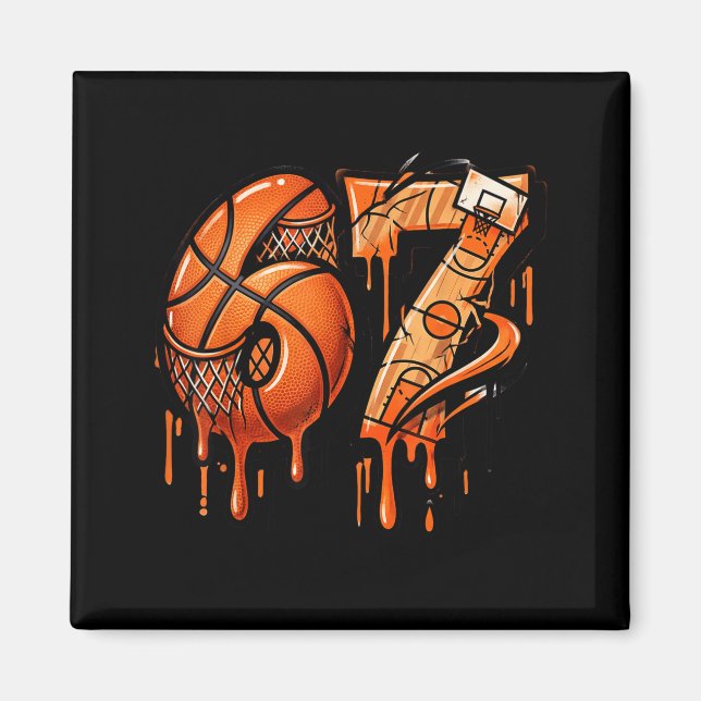 Aimant 67 Basketball Ice Cream Drip Six Seven  (Devant)