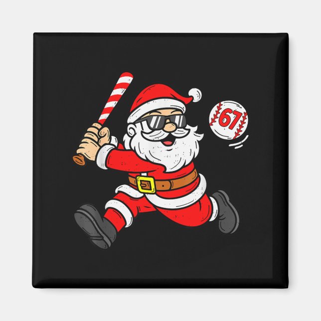 Aimant 67 Basketball Santa Six Seven Meme Christmas Srt M (Devant)