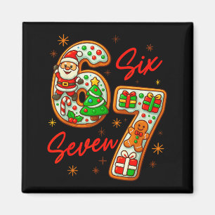 Aimant 67 Citation de mème tendance de Noël 6 7 Costume d