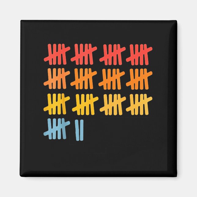 Aimant 67 Counting Math Teacher Mathematics 67th Number  (Devant)