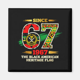 Aimant 67 Depuis 1967 Drapeau de fierté de l'héritage des