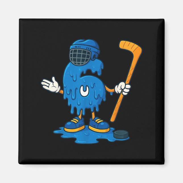 Aimant 67 Drip Ice Cream Hockey Player  (Devant)
