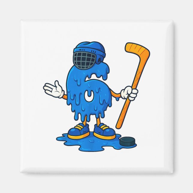 Aimant 67 Drip Ice Cream Hockey Player  (Devant)