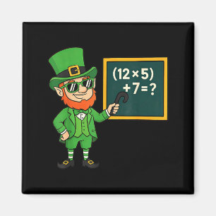 Aimant 67 drôle de St Patricks Day Prof de maths Meme Six