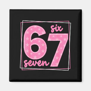 Aimant 67 drôle numéro 67 anniversaire Meme 