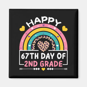 Aimant 67 Jours D'école Joyeux 67e Jour De 2e Année Ens
