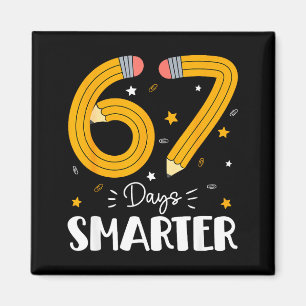 Aimant 67 jours plus intelligents Slang Gen Alpha 67 Meme