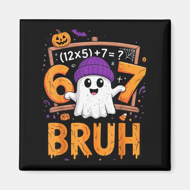 Aimant 67 Math Teacher Halloween Costume Mathematics Math (Devant)