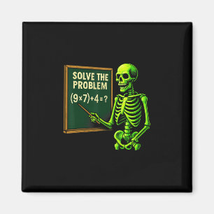 Aimant 67 Mathématiques Halloween squelette Meme pour les