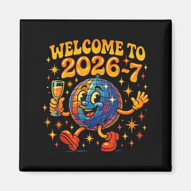 Aimant 67 Meme Countdown Happy New Year Funny Drip Number (Devant)