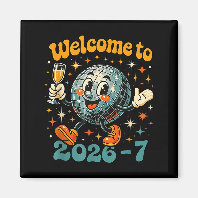 Aimant 67 Meme Countdown Happy New Year Funny Drip Number (Devant)