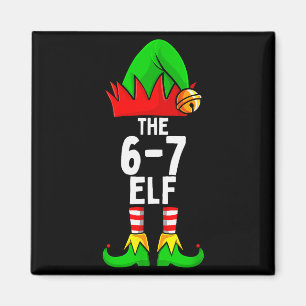Aimant 67 Meme Elf Noël Famille assortie 6-7 Brainrot