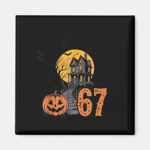 Aimant 67 Meme Halloween Ensorcelé Effrayant - Six Sept G