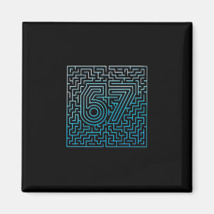 Aimant 67 Mème Labyrinthe Caché Gen Z Alpha 6 7 