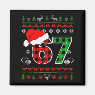 Aimant 67 Meme Noël Six Seven Xmas Sweatshirt Ugly Hommes