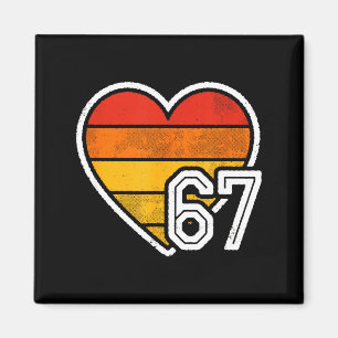 Aimant 67 Meme Saint-Valentin Cœur Six Sept 6 7 6_7 6-7