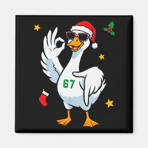 Aimant 67 Meme Silly Goose 6 7 Drôle Six Sept Noël
