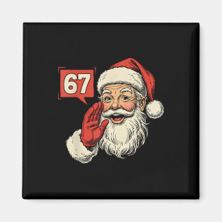 Aimant 67 Meme Six Seven Santa Funny Christmas Gen Z Alph