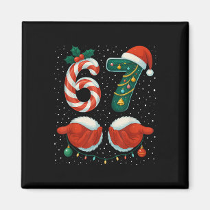 Aimant 67 Noël 6 7 Mème Pyjama Fête Génération Alpha Sl