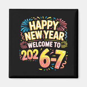 Aimant 67 Nouvel An - Bonne Année 2026-7 Drôle 67