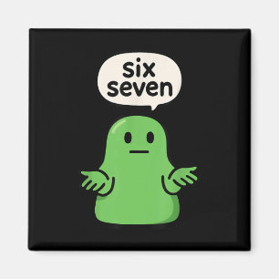 Aimant 67 Six Seven 6-7 Slime de Blob Vert - T-shirt Drôl