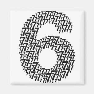Aimant 67 Six Seven Cool Conception Correspondant 6 Et 7 