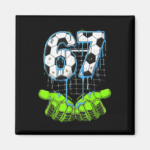 Aimant 67 Six Seven Ice Cream Drip Soccer Drôle 6 7 Gen A